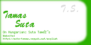 tamas suta business card